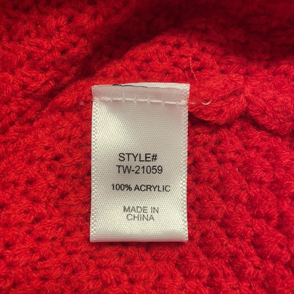 NWT Red turtleneck sweater size small - Picture 6 of 6